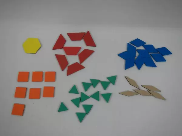 Lot of Colorful Foam Fraction Magnets & Shapes for Educational Learning