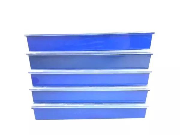 Lot of Attribute Blocks and 5 Organizer Trays Educational Desk Activity Set