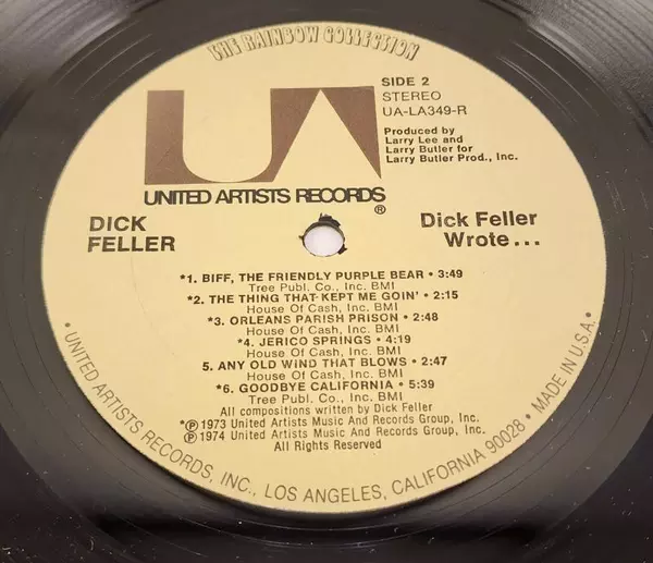 Dick Feller Wrote UA LA349-R LP - The Credit Card Song & More, Good Condition