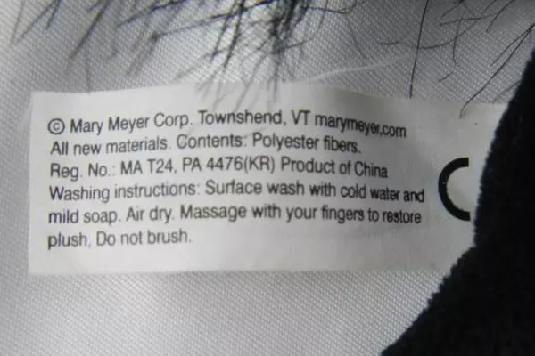 Vintage Mary Meyer Black Gray Plush Horse Hand Puppet Toy 5" Tall