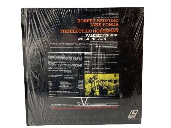 1981 Laserdisc The Electric Horseman Jane Fonda Robert Redford MCA DiscoVision