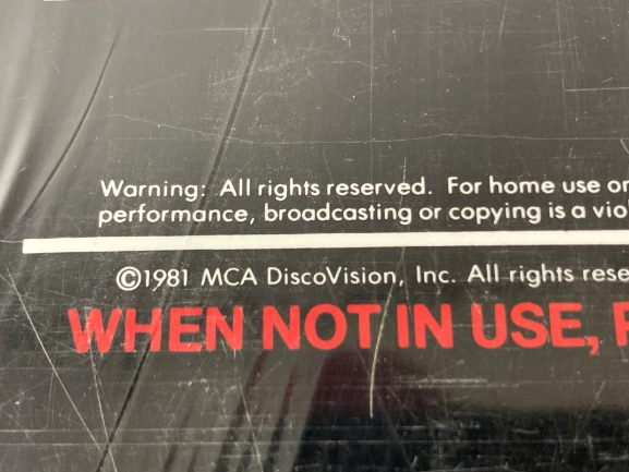 1981 Laserdisc The Electric Horseman Jane Fonda Robert Redford MCA DiscoVision