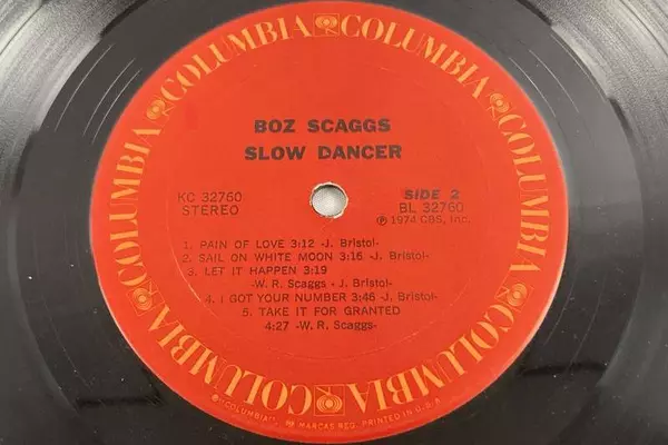 Boz Scaggs Slow Dancer LP Vinyl Record 1974 Columbia KC 32760 Soul Music