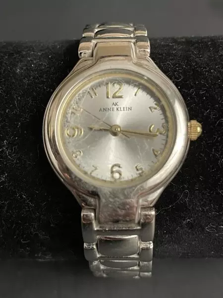 Anne Klein Quartz Wrist Watch Stainless Steel Band Model 10/3795 - Pre-Owned