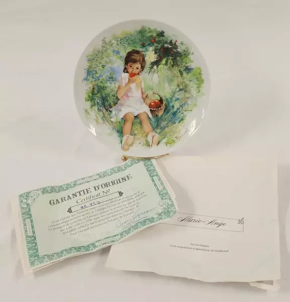 Limoges Collector Plate Marie-Ange by Paul Durand 1978 with COA & Box