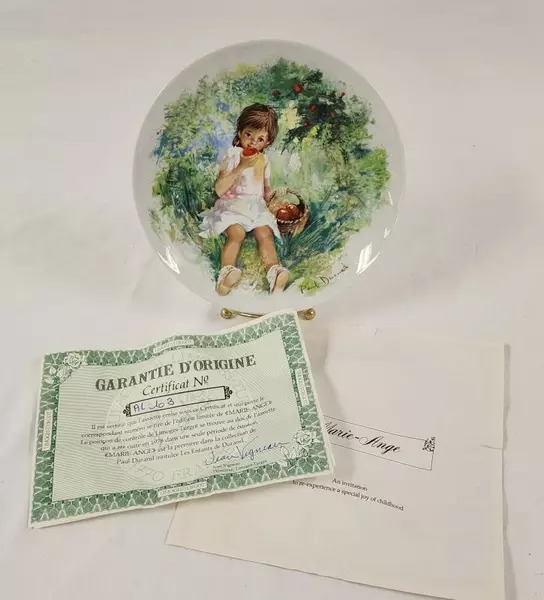 Limoges Collector Plate Marie-Ange by Paul Durand 1978 COA Boxed Decor