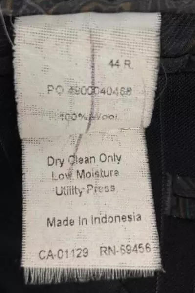 Vintage Ralph Lauren Black Gray Striped Suit Jacket 44R - Good Condition