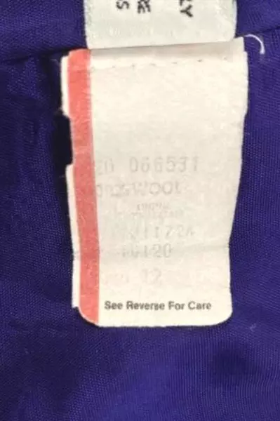 Vintage Women's Purple Wool Blazer Jacket Size 12 Satin Lined Pre-Owned