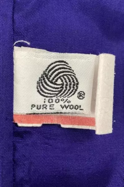 Vintage Women's Purple Wool Blazer Jacket Size 12 Satin Lined Pre-Owned