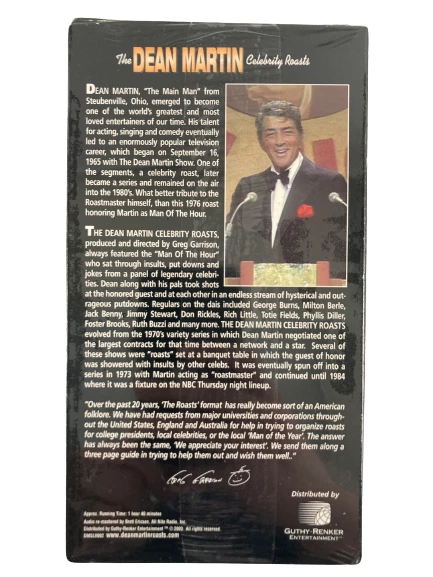 Dean Martin Celebrity Roasts VHS 2003 - Classic Comedy Entertainment
