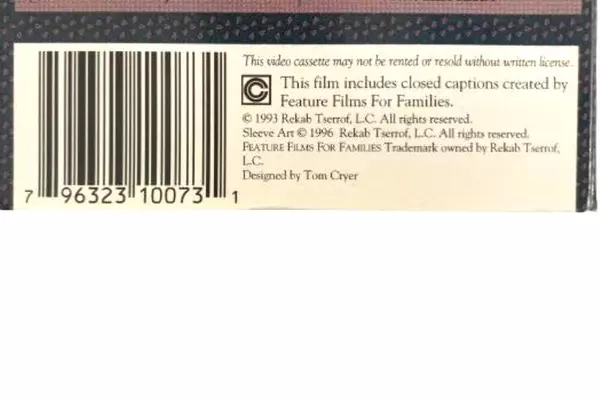 1993 Seasons of the Heart VHS T.C. Christensen Family Classic Movie