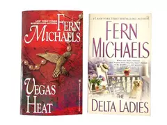 Lot of 2 Fern Michaels Books: Vegas Heat & The Delta Ladies Good Condition