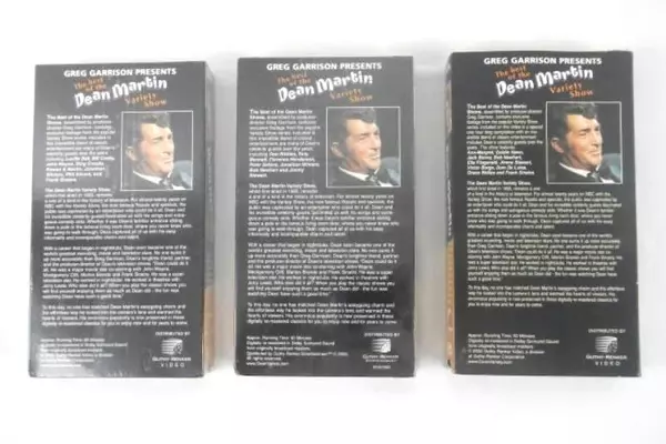 Lot of 3 Dean Martin Variety Show VHS Tapes Vol 1, 2 & Special Edition