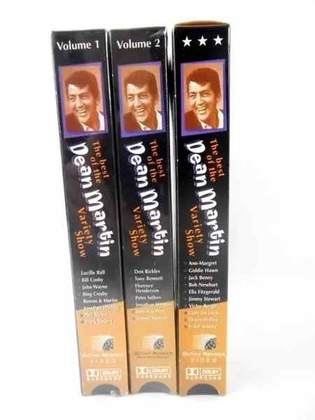 Lot of 3 Dean Martin Variety Show VHS Tapes Vol 1, 2 & Special Edition