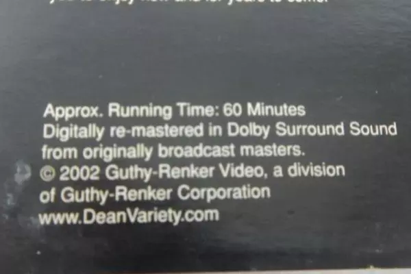 Lot of 3 Dean Martin Variety Show VHS Tapes Vol 1, 2 & Special Edition