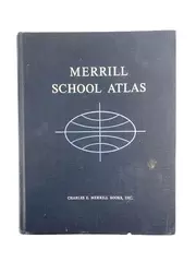 1964 Merrill School Atlas by Charles E. Merrill - Hardcover Book
