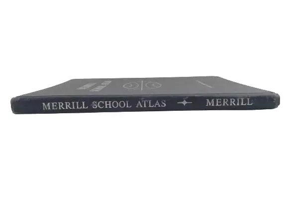 1964 Merrill School Atlas by Charles E. Merrill - Hardcover Book