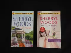 Lot of 2 Sherryl Woods Books: Safe Harbor & Finally a Bride, PB, Good Cond.