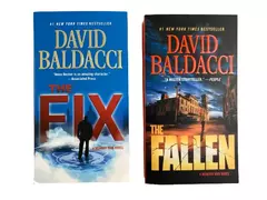 David Baldacci Memory Man Novels: The Fallen & The Fix - 2 PB Books 2017