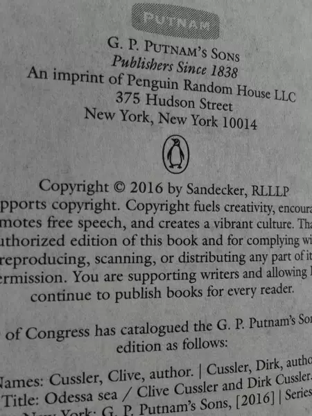 Lot of 2 Clive Cussler Dirk Pitt Novels: Odessa Sea & Poseidon's Arrow PB
