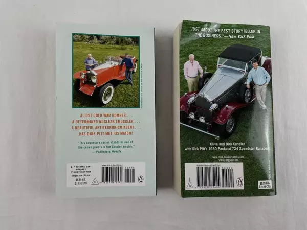 Lot of 2 Clive Cussler Dirk Pitt Novels: Odessa Sea & Poseidon's Arrow PB