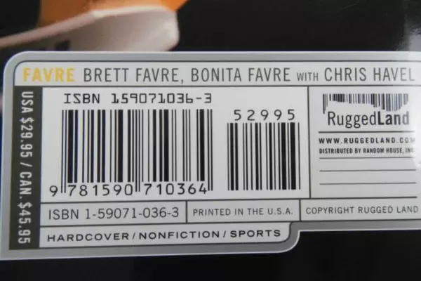 Brett Favre Book & Sealed DVD Set - Green Bay Packers Collectible