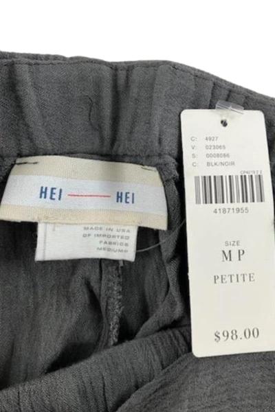 Hei Hei Gray Palazzo Pants Women's MP Petite NWT Tie Front Elastic Waist 
