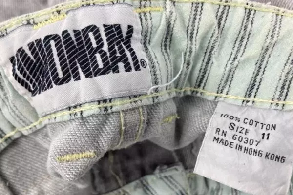 Vintage Union Bay 80s Gray Acid Wash Mom Jeans Sz 11 Zipper Ankles, Stain