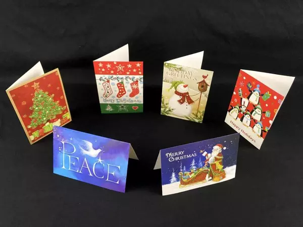 Lot of Vintage Gem Stone Christmas Cards, Bags, Boxes & Bows – Holiday Decor