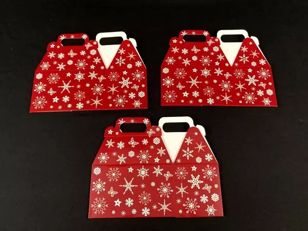 Lot of Vintage Gem Stone Christmas Cards, Bags, Boxes & Bows – Holiday Decor