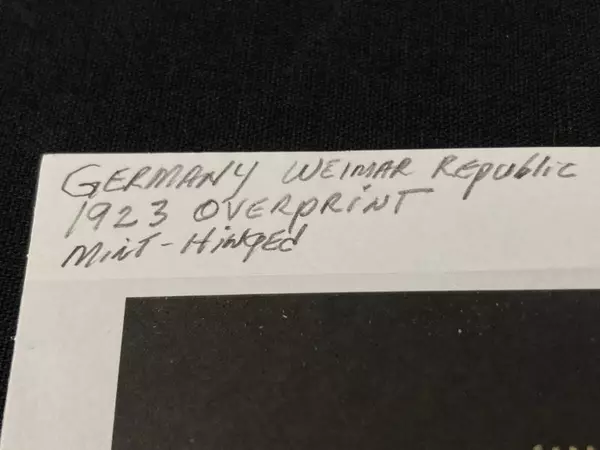 1923 Overprint Germany Weimar Republic Mint Hinged 2 Millionen Red Stamp