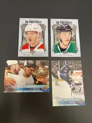 Lot of 4 Mint 2016-17 Upper Deck MVP NHL Hockey Cards - Malkin, Wheeler & More