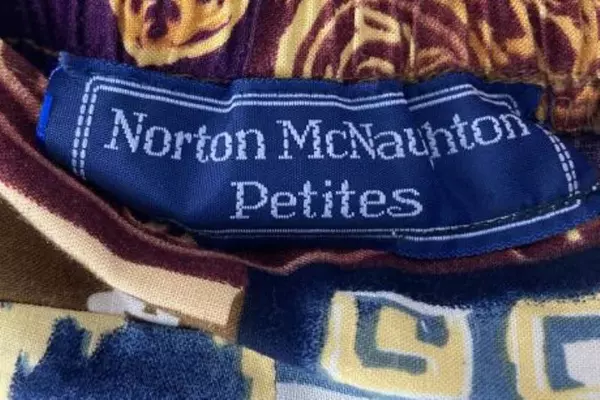 Vintage Norton McNaughton Petites Skirt Women's Size 14 Rayon Good Condition