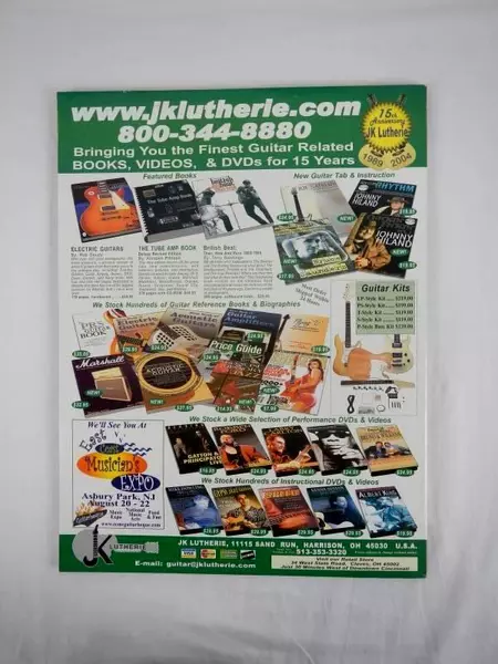 Vintage Guitar Magazine Oct 2004 Joe Satriani Paul McCartney Taj Mahal