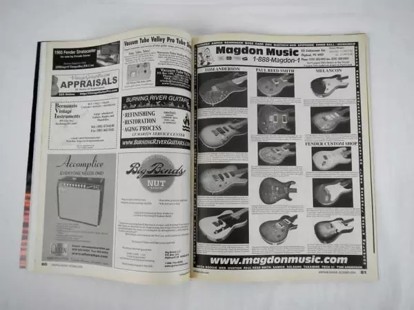 Vintage Guitar Magazine Oct 2004 Joe Satriani Paul McCartney Taj Mahal