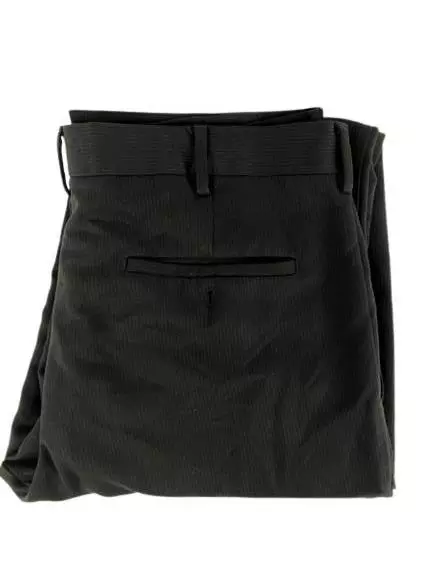 Perry Ellis Men's Dress Pants Black Striped 34x30 Flat Front Belt Loop