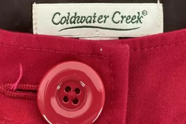 Coldwater Creek Women's Blazer Jacket Size 12 Red Embroidered Long Sleeve