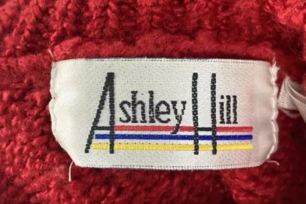 Vintage Ashley Hill Red Sweater Women's Small Mock Neck with Shoulder Pads