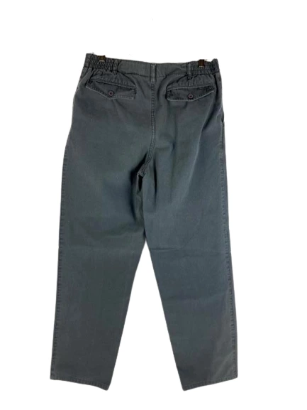 Vintage Ironwood Trading Co Men's Gray Pants 34x31 Pleated Elastic Waist