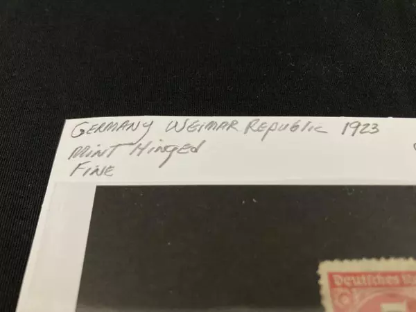 1923 Weimar Republic Germany Stamp 2 Millionen Hinged Mint Fine Condition