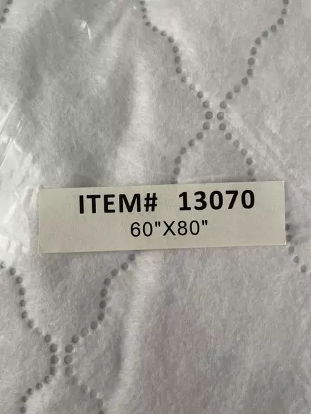 Priva Underpad Mattress Protector Quilted Waterproof White 60 x 80 Polyester New