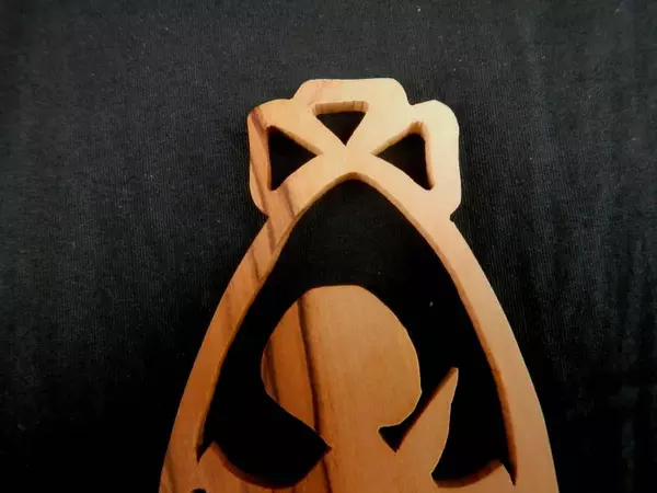 Angel Christmas Ornament - Olive Wood from Bethlehem, Israel - Holiday Decor