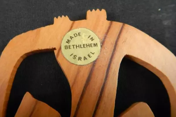 Angel Christmas Ornament - Olive Wood from Bethlehem, Israel - Holiday Decor