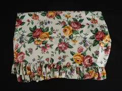 Longaberger Garden Splendor Easter Basket Liner White Floral 26" x 21"