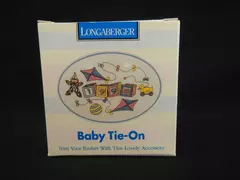 Vintage Longaberger 1998 Baby Tie-On Porcelain Basket Accessory in Box