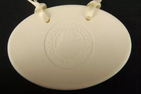 Vintage Longaberger 1998 Baby Tie-On Porcelain Basket Accessory in Box