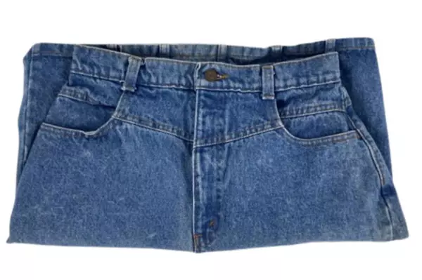 Vintage 1980s Hunts Club Denim Pencil Skirt Women's Size 7/8 Medium Wash