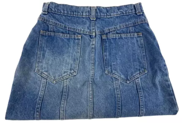 Vintage 1980s Hunts Club Denim Pencil Skirt Women's Size 7/8 Medium Wash