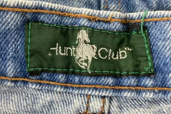Vintage 1980s Hunts Club Denim Pencil Skirt Women's Size 7/8 Medium Wash