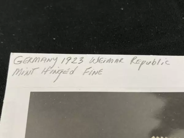 1923 Weimar Republic 75 Tausend Green Stamp Mint Hinged Fine Collectible
